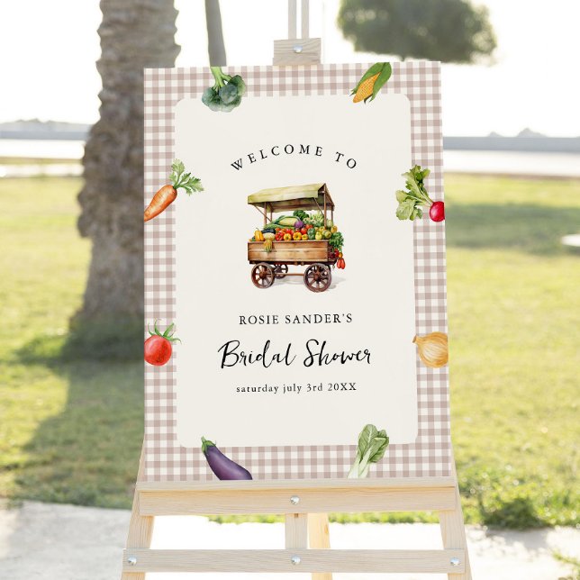 Fresh Off The Market Bridal Shower Welcome Sign (Creator Uploaded)