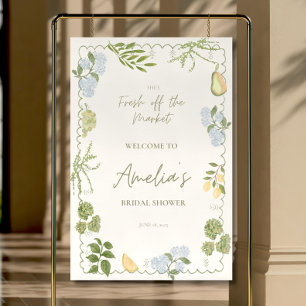 Fresh off the Market Bridal Shower Welcome Sign