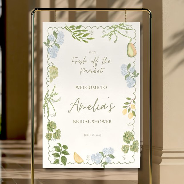 Fresh off the Market Bridal Shower Welcome Sign (Creator Uploaded)