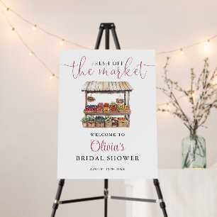 Fresh Off The Market Bridal Shower Welcome Sign