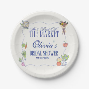 Fresh Off the Market Bridal Shower Welcome To Paper Plates