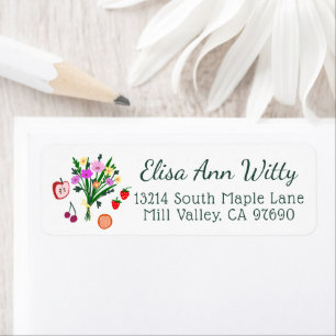 FRESH OFF THE MARKET Cute Custom Bridal Shower Label