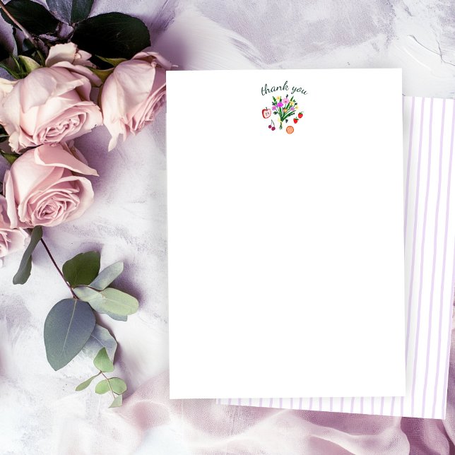 FRESH OFF THE MARKET Cute Custom Bridal Shower Thank You Card (FRESH OFF THE MARKET Cute Custom Bridal Shower Thank You Note Card
)