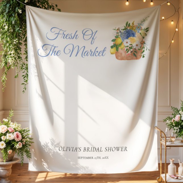 Fresh Off The Market Farmer Bridal Shower Backdrop (Creator Uploaded)