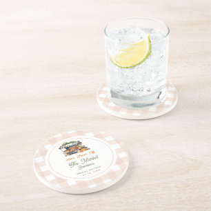 Fresh Off The Market Farmers Market Bridal Shower  Coaster