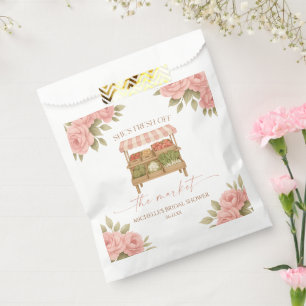 Fresh Off The Market Farmer's Market Bridal Shower Favor Bag