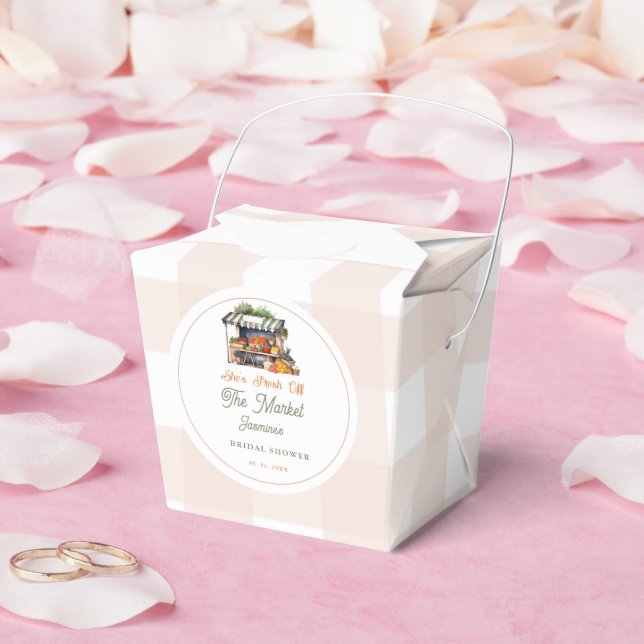 Fresh Off The Market Farmers Market Bridal Shower  Favor Boxes (Wedding)
