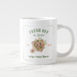 Fresh Off The Market Farmer's Market Bridal Shower Giant Coffee Mug