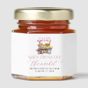 Fresh Off The Market Farmers Market Bridal Shower Honey Jar Favors