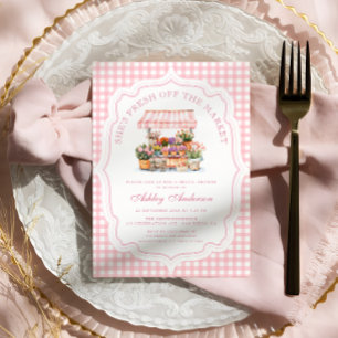 Fresh Off The Market Farmers Market Bridal Shower Invitation