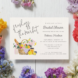 Fresh Off The Market Farmers Market Bridal Shower Invitation