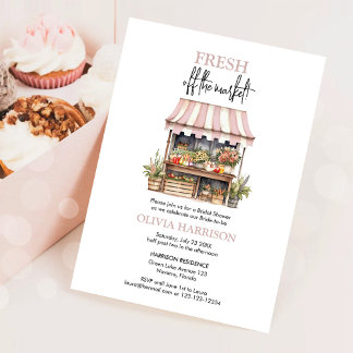 Fresh off The Market Farmer's Market Bridal Shower Invitation