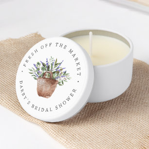 Fresh Off the Market Farmers Market Bridal Shower Mini Candle Favors