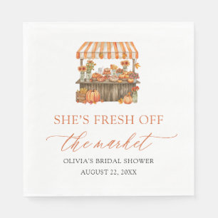 Fresh Off The Market Farmers Market Bridal Shower Napkins