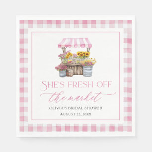 Fresh Off The Market Farmers Market Bridal Shower Napkins