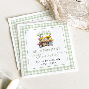 Fresh Off The Market Farmers Market Bridal Shower Napkins