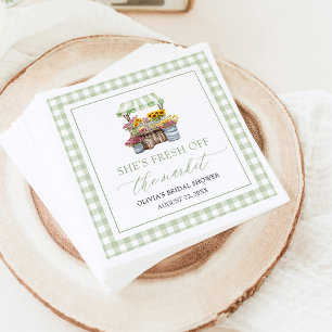 Fresh Off The Market Farmers Market Bridal Shower Napkins