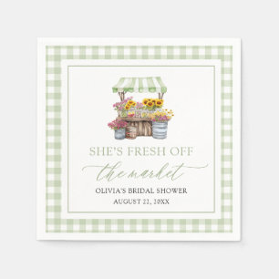 Fresh Off The Market Farmers Market Bridal Shower Napkins
