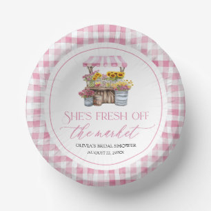 Fresh Off The Market Farmers Market Bridal Shower Paper Bowls