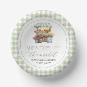 Fresh Off The Market Farmers Market Bridal Shower Paper Bowls