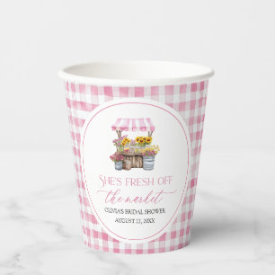 Fresh Off The Market Farmers Market Bridal Shower Paper Cups