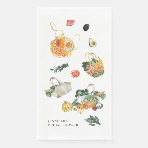 Fresh Off The Market Farmers Market Bridal Shower Paper Guest Towels