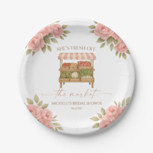 Fresh Off The Market Farmer's Market Bridal Shower Paper Plates