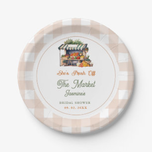 Fresh Off The Market Farmers Market Bridal Shower Paper Plates