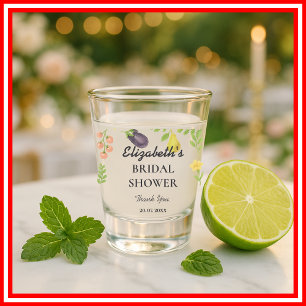 Fresh Off The Market Farmers Market Bridal Shower Shot Glass