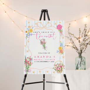 Fresh off the Market Floral Bridal Shower Foam Board