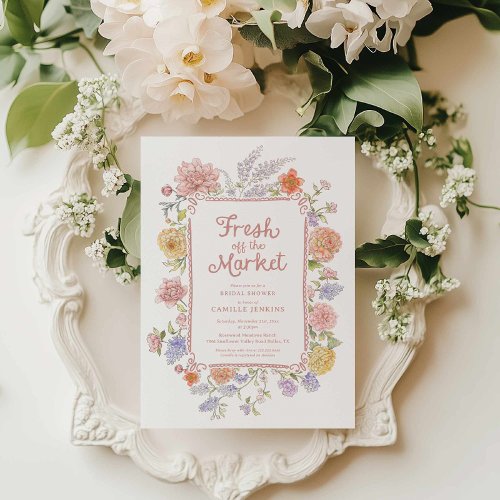 Fresh off the Market Floral Bridal Shower 