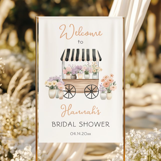 Fresh Off The Market Floral Bridal Shower Welcome Banner (Creator Uploaded)