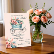 Fresh off the Market Floral Cart Bridal Shower