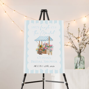 Fresh off the Market Flower Cart Bridal Shower Foam Board