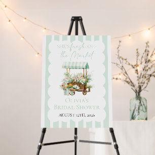 Fresh off the Market Flower Cart Bridal Shower Foam Board