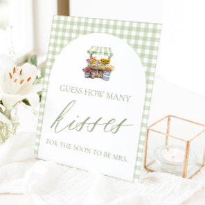 Fresh Off The Market Guess How Many Kisses Sign