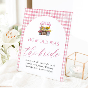 Fresh Off The Market How Old Was The Bride Sign