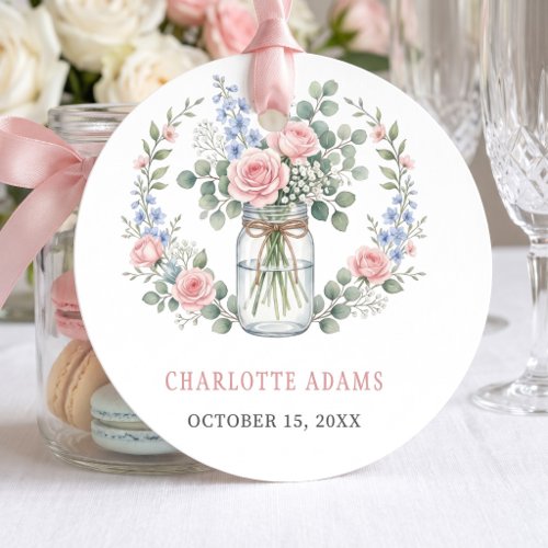 Fresh Off The Market Mason Jar Bridal Shower Favor Tags