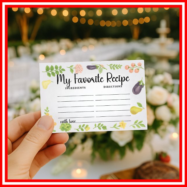 Fresh Off The Market My Favorite Recipe Enclosure Card (Creator Uploaded)
