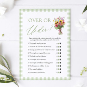 Fresh Off The Market Over Or Under Bridal Shower  Invitation