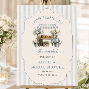 Fresh Off The Market Pastel Colors Bridal Shower Foam Board