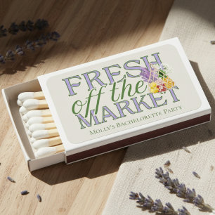Fresh Off the Market – Personalized Modern Bridal Matchboxes
