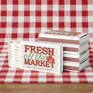 Fresh Off the Market – Personalized Modern Bridal Matchboxes