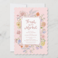 Fresh off the Market Pink Floral Bridal Shower