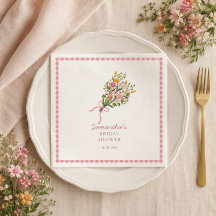 Fresh off the market pink gingham welcome sign