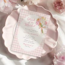 Fresh Off The Market Preppy Pink Bridal Shower