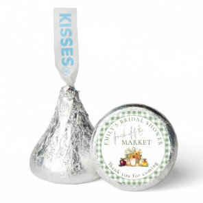 Fresh Off The Market Sage Gingham Bridal Shower Hershey®'s Kisses®