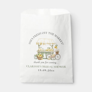Fresh Off The Market Summer Citrus Bridal Shower Favor Bag