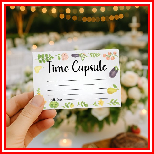 Fresh Off The Market Time Capsule Bridal Shower Enclosure Card (Creator Uploaded)