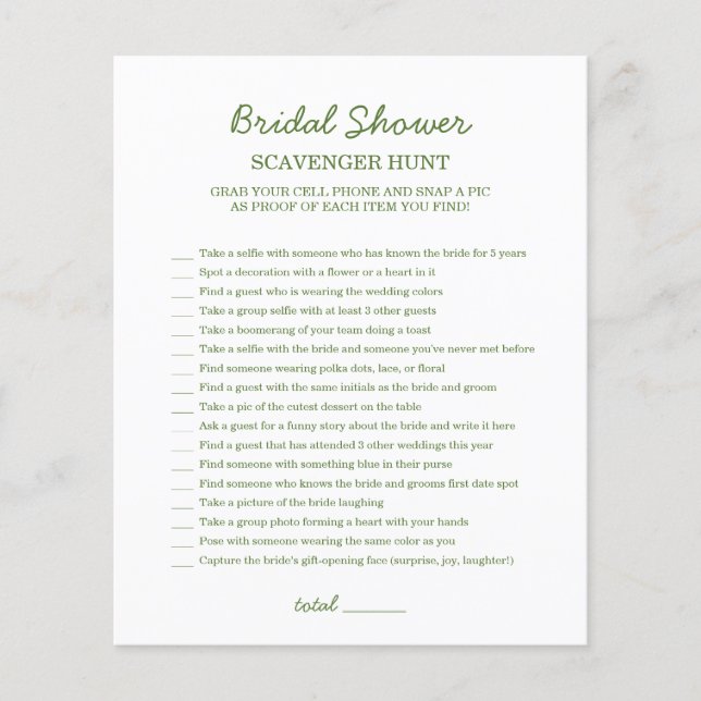 Fresh Off the Market Whimsical Green Bridal Shower (Front)